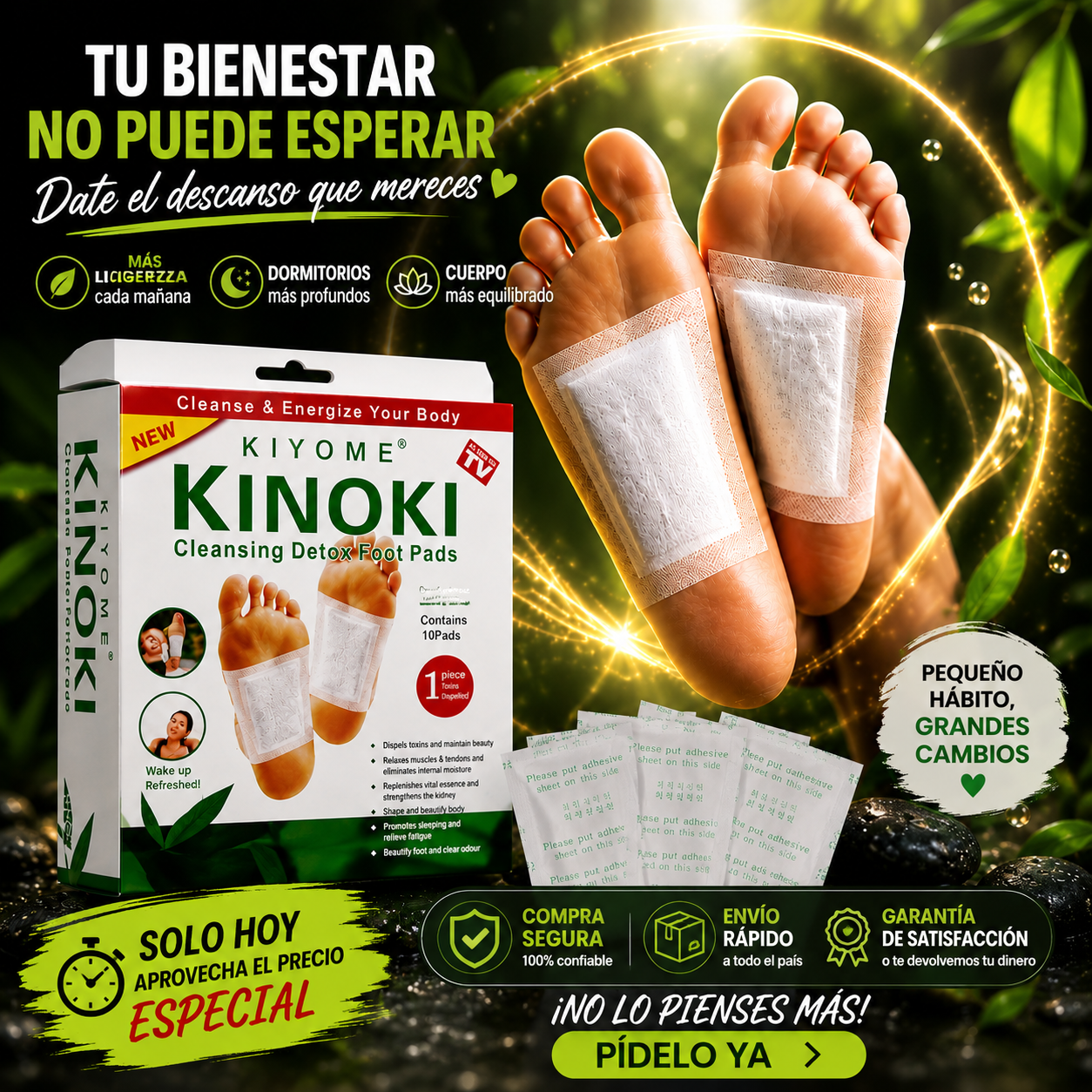 Parches Detox Premium para Pies- Elyture